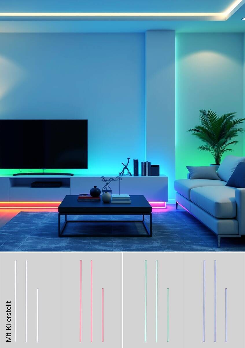 Nolo LED-Akustikpaneelbeleuchtung Line schwarz
