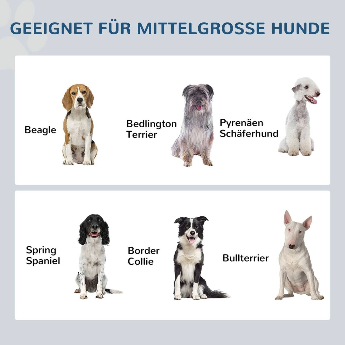 PawHut Hunde-Zubehör grau MDF B/H/L: ca. 30x60x24 cm