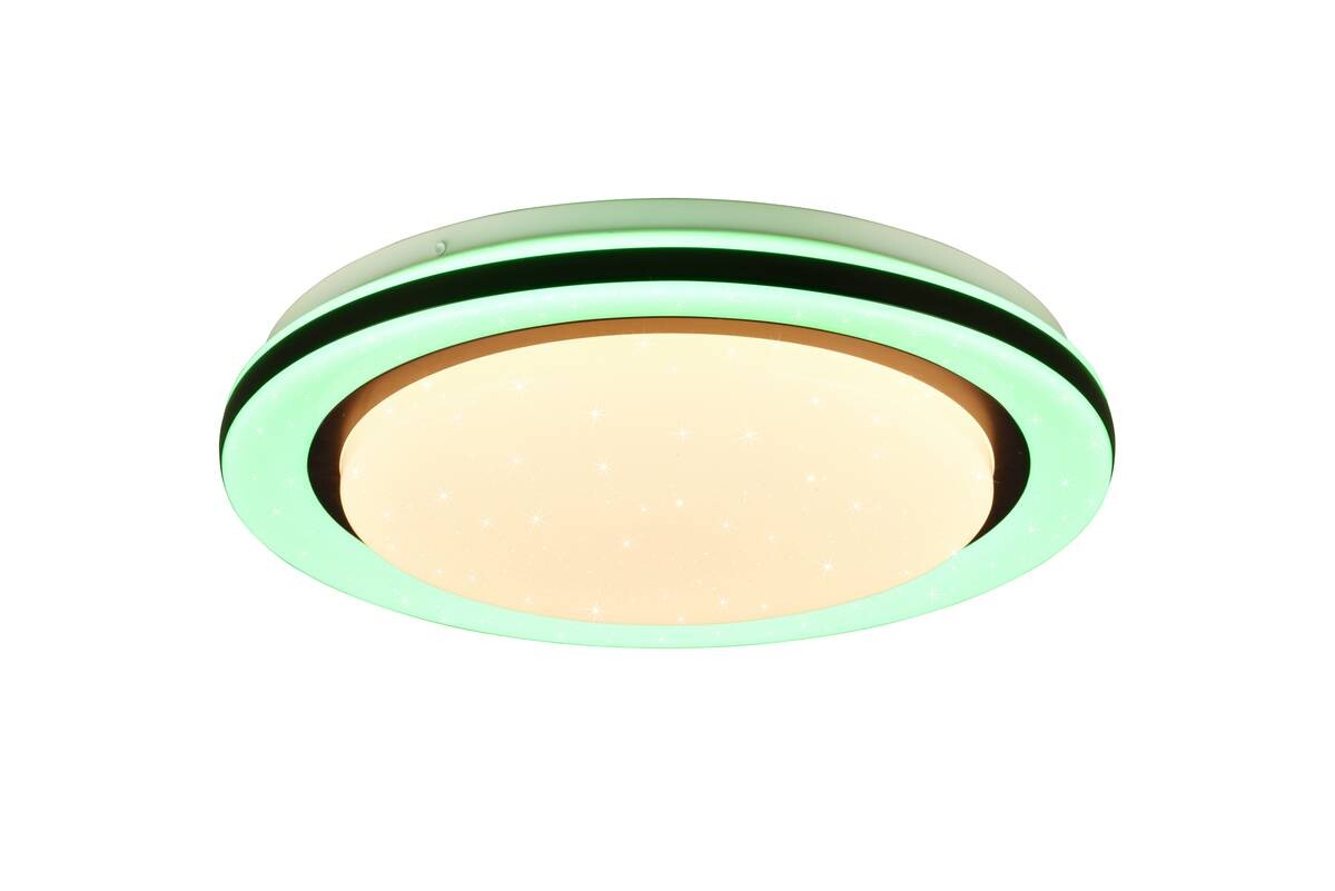 Reality LED-Deckenleuchte R67244000 Cartida weiß Kunststoff H/D: ca. 7x38 cm 1 Brennstellen