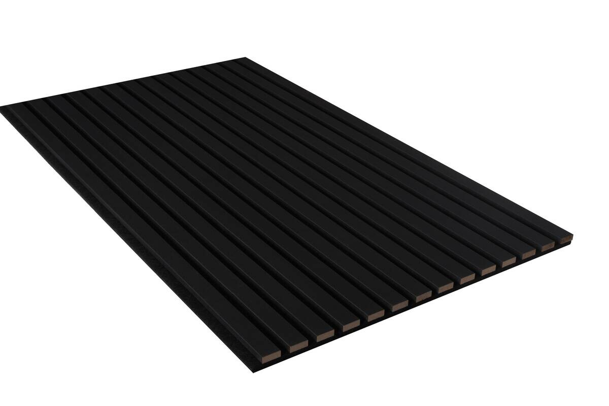 Akustikpaneel schwarz L/B/H: ca. 1,9x56,1x240 cm pro Stück