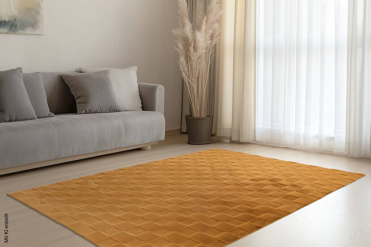Kayoom Teppich Botany 625 gelb B/L: ca. 80x150 cm