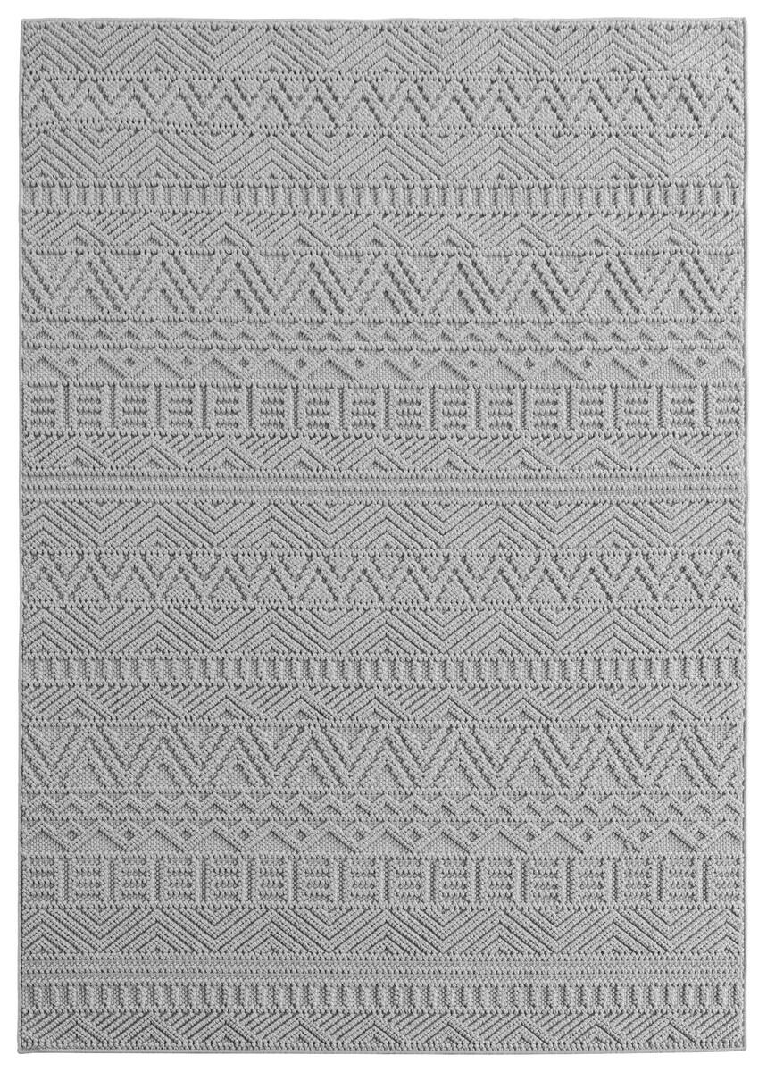 Ayyildiz Kurzflorteppich HELIX silber B/H/L: ca. 140x0,7x200 cm