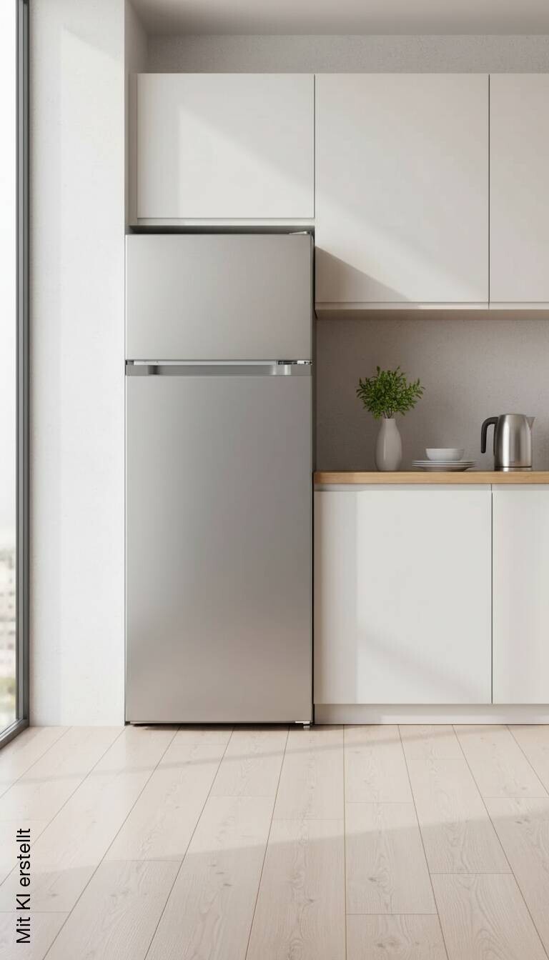 POCOline Kühl-/Gefrierkombination KGK143-211DIX Inox B/H/T: ca. 54x142,8x55,1 cm