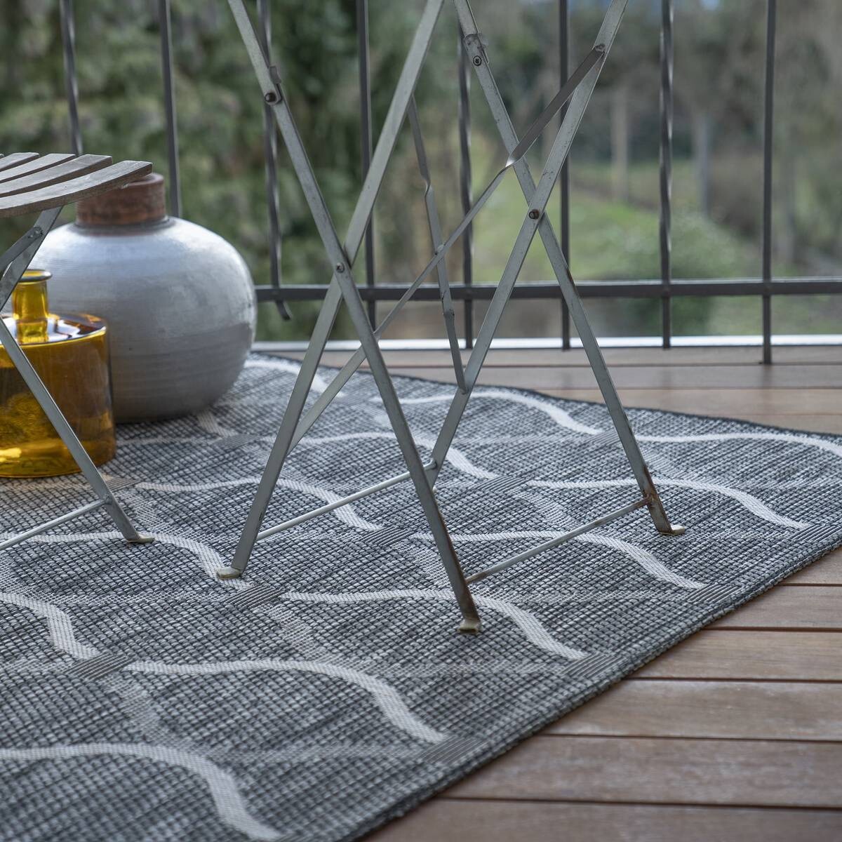 Obsession Teppich My Outdoor grau B/L: ca. 80x150 cm