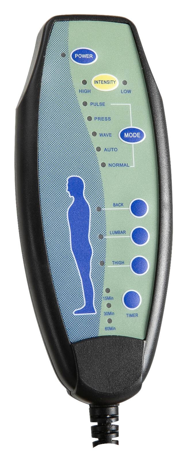 Vinsetto Massagestuhl MH02-0758 schwarz Schaumstoff Nylon