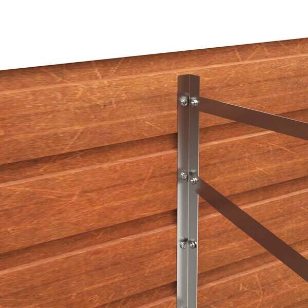 Hochbeet braun Stahl B/H/L: ca. 80x45x160 cm