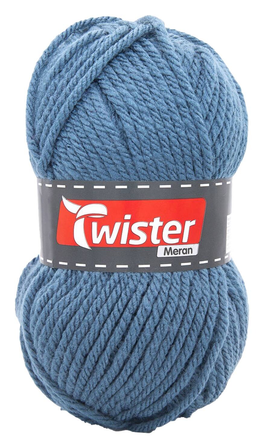 Twister Handstrickgarn Meran jeansblau 100% Polyacryl L: ca. 10000 cm