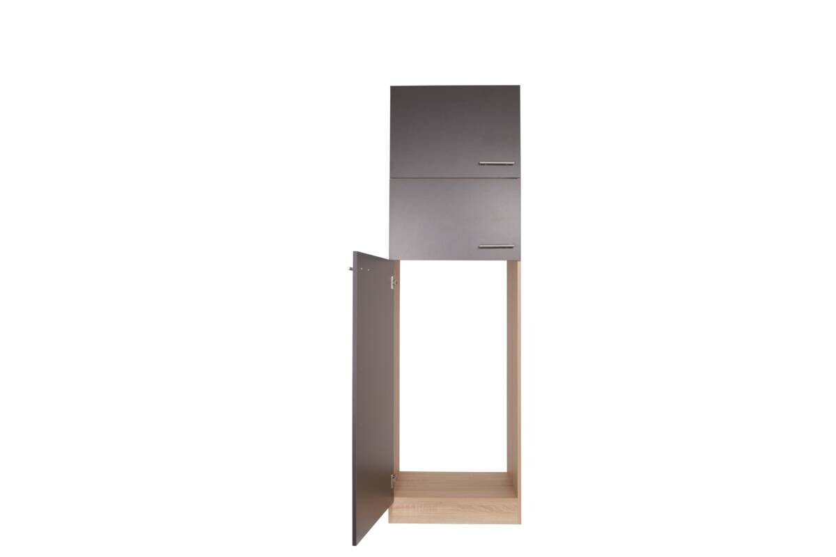 Kühlumbauschrank Merle grau B/H/T: ca. 60x200x60 cm