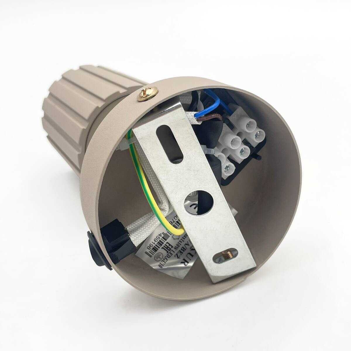 Lamkur Wandleuchte Prisma beige Stahl B/H/L: ca. 8x16x8 cm GU10 1 Brennstellen