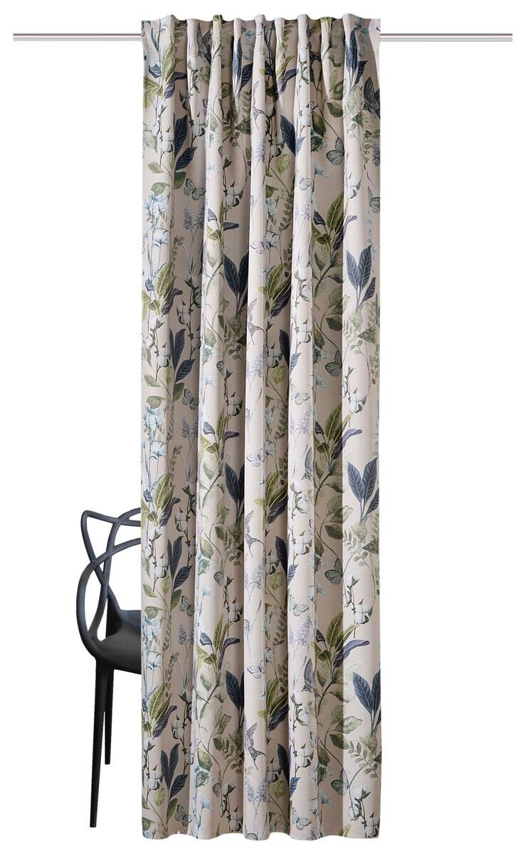 Thermovorhang Taira blau B/L: ca. 135x245 cm