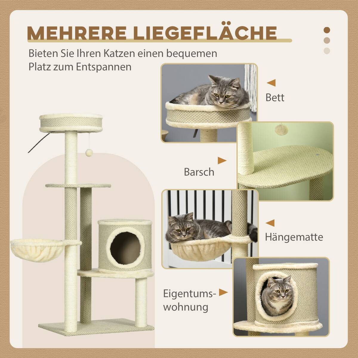 PawHut Kratzbaum