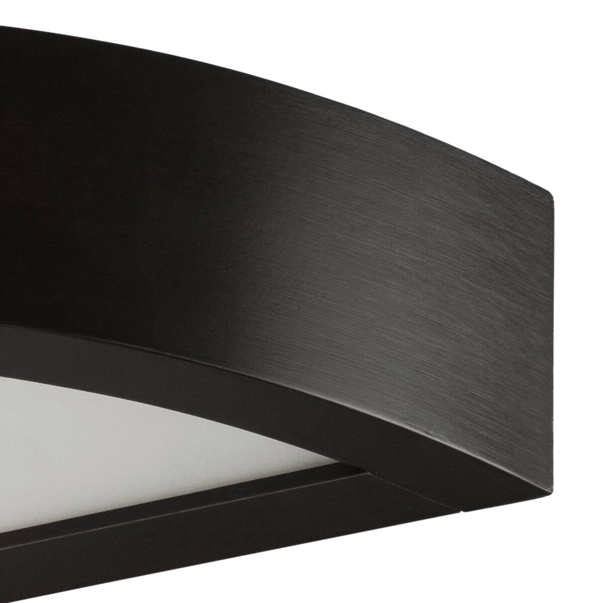 Lamkur Wandleuchte dunkelbraun Glas Holz B/H/L: ca. 12x12x44 cm E27 1 Brennstellen