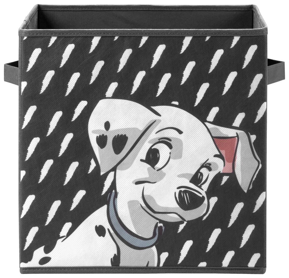 Stoffbox Dalmatiner anthrazit B/H/T: ca. 32x32x32 cm