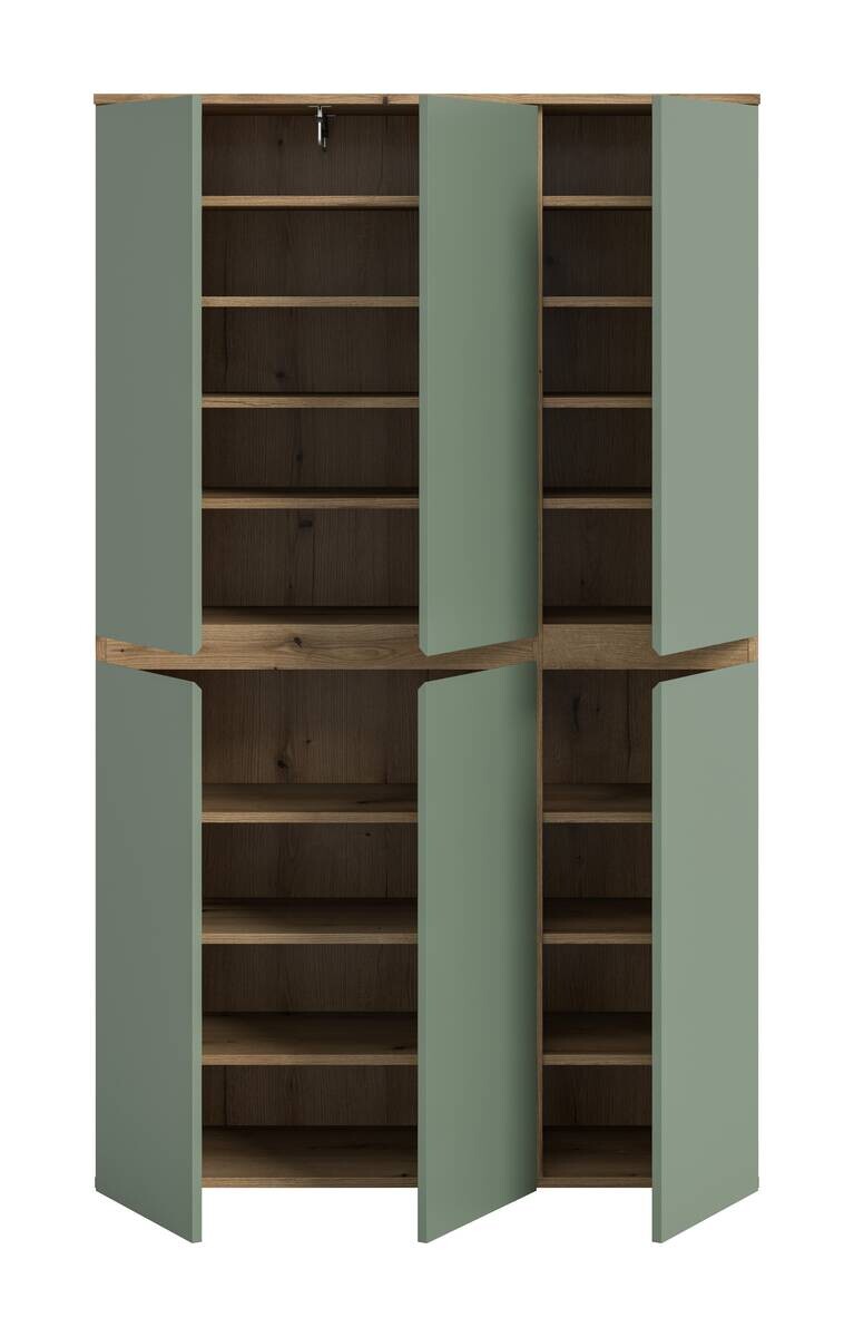 Schrank SCARPA Evoke Oak Nachbildung grün B/H/T: ca. 105x175x37 cm