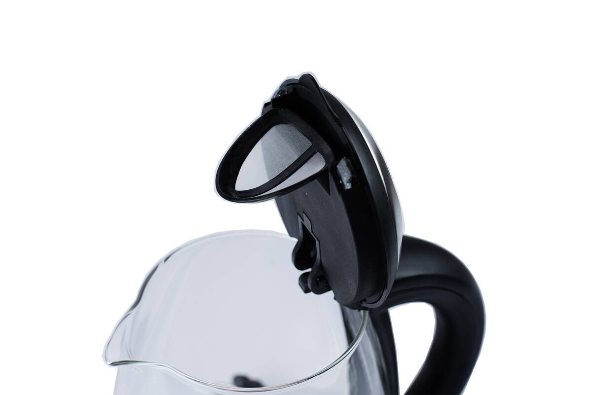 Elta Wasserkocher WK-2200.1 Edelstahl schwarz Glas ca. 1,8 l