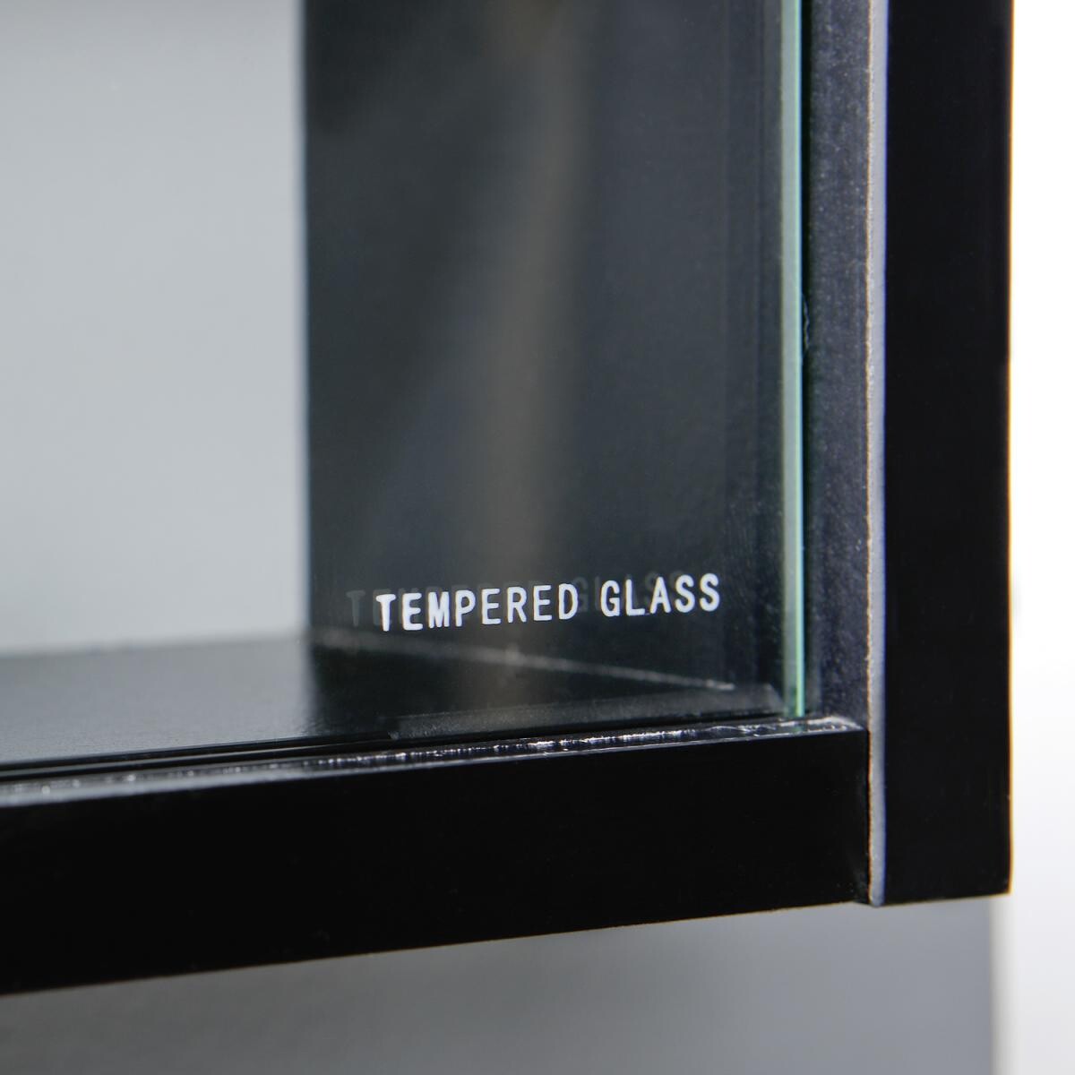 Vitrine Collecty schwarz weiß Holzwerkstoff B/H/T: ca. 80x60x10 cm