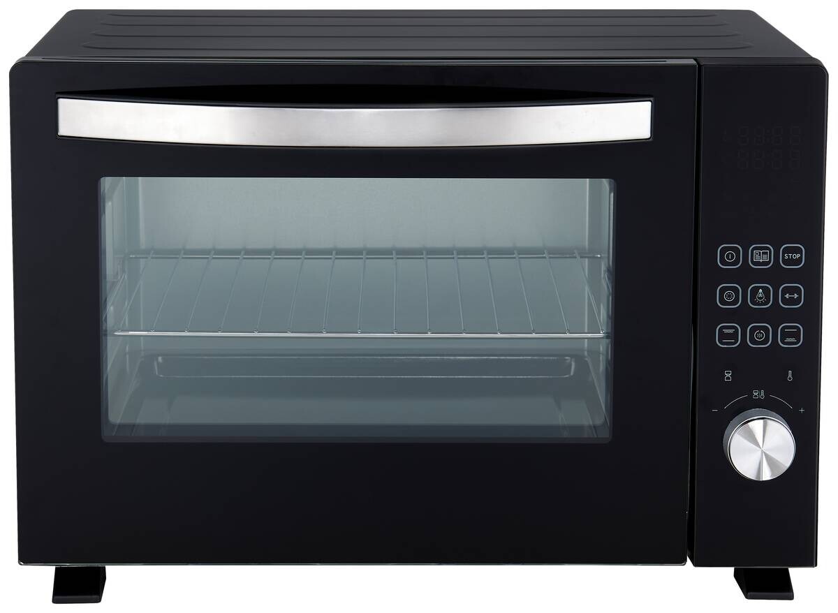 POCOline Mini-Backofen schwarz Glas B/H/L: ca. 38,4x37,2x53,6 cm ca. 36 l