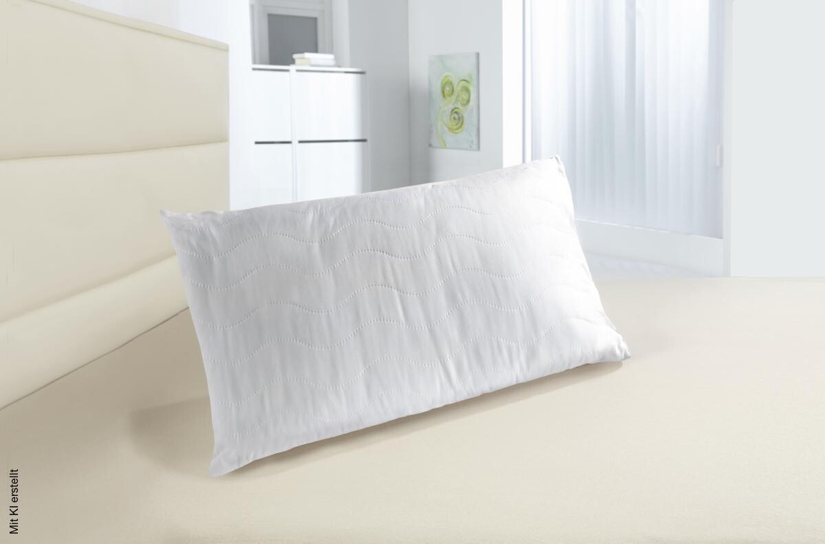 Wellness Kopfkissen weiß 100% Polyester B/L: ca. 80x40 cm