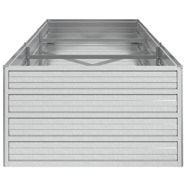 Garten-Hochbeet silber Stahl B/H/L: ca. 80x45x240 cm