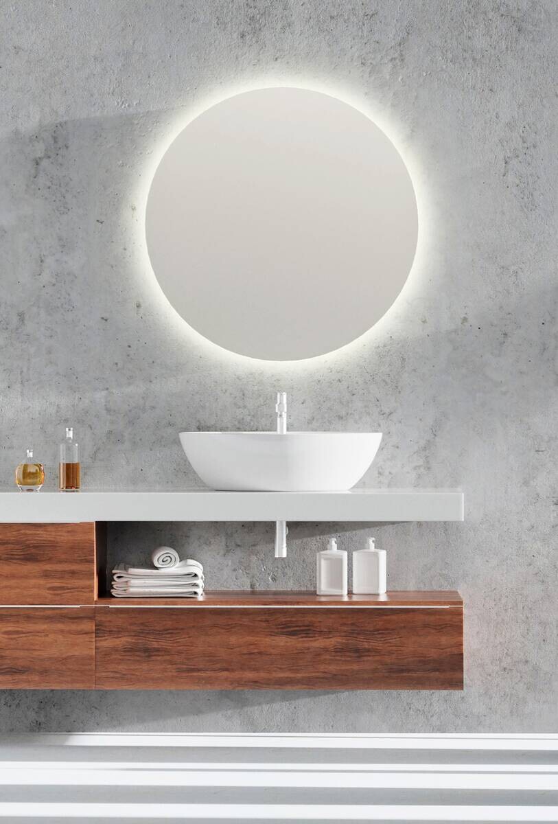 LED-Spiegel Luna transparent D: ca. 60 cm