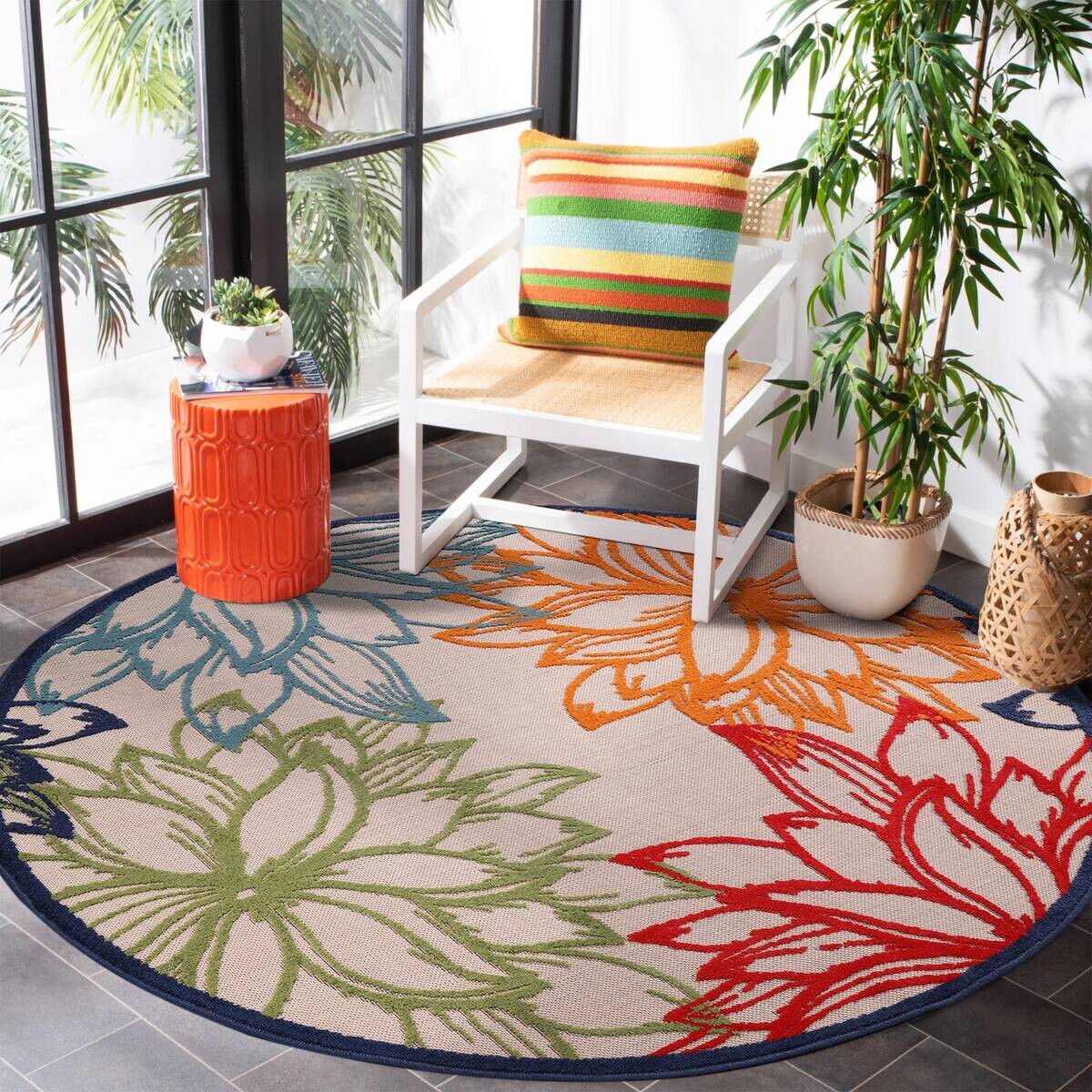 Sanat Outdoorteppich FLORAL bunt D: ca. 200 cm