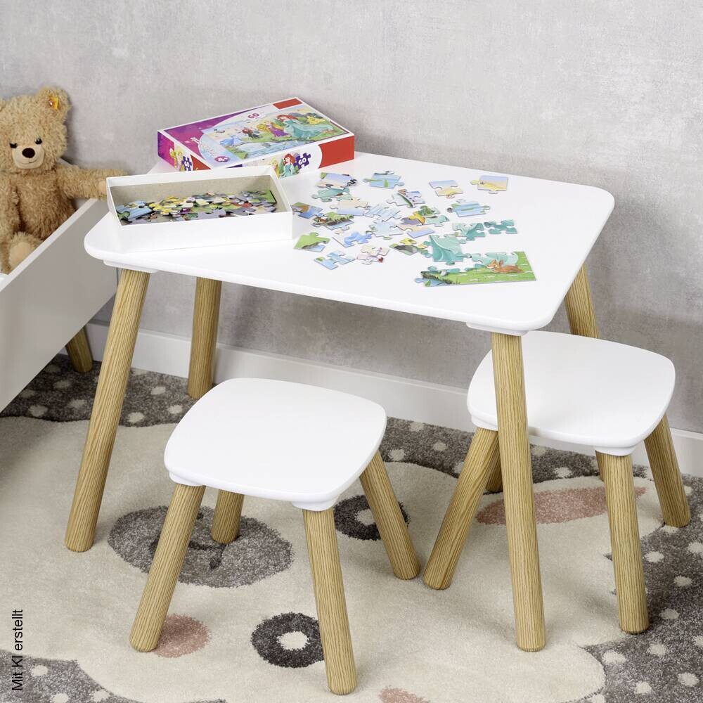 Kesper Kindertisch natur Holz B/H/L: ca. 38x43,5x58 cm