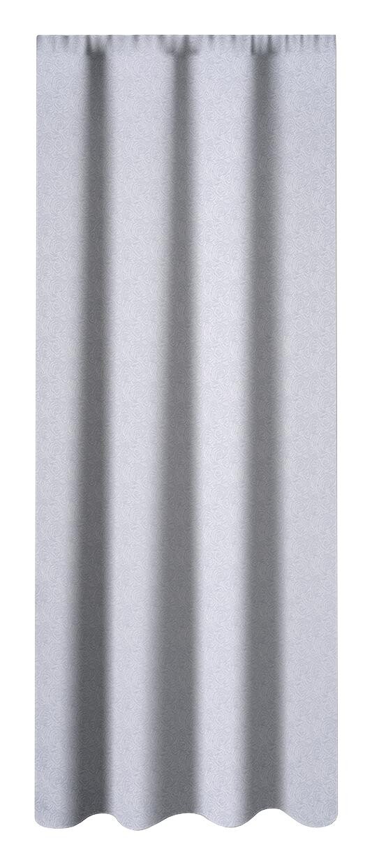Dekovorhang Hanna silber B/L: ca. 140x245 cm