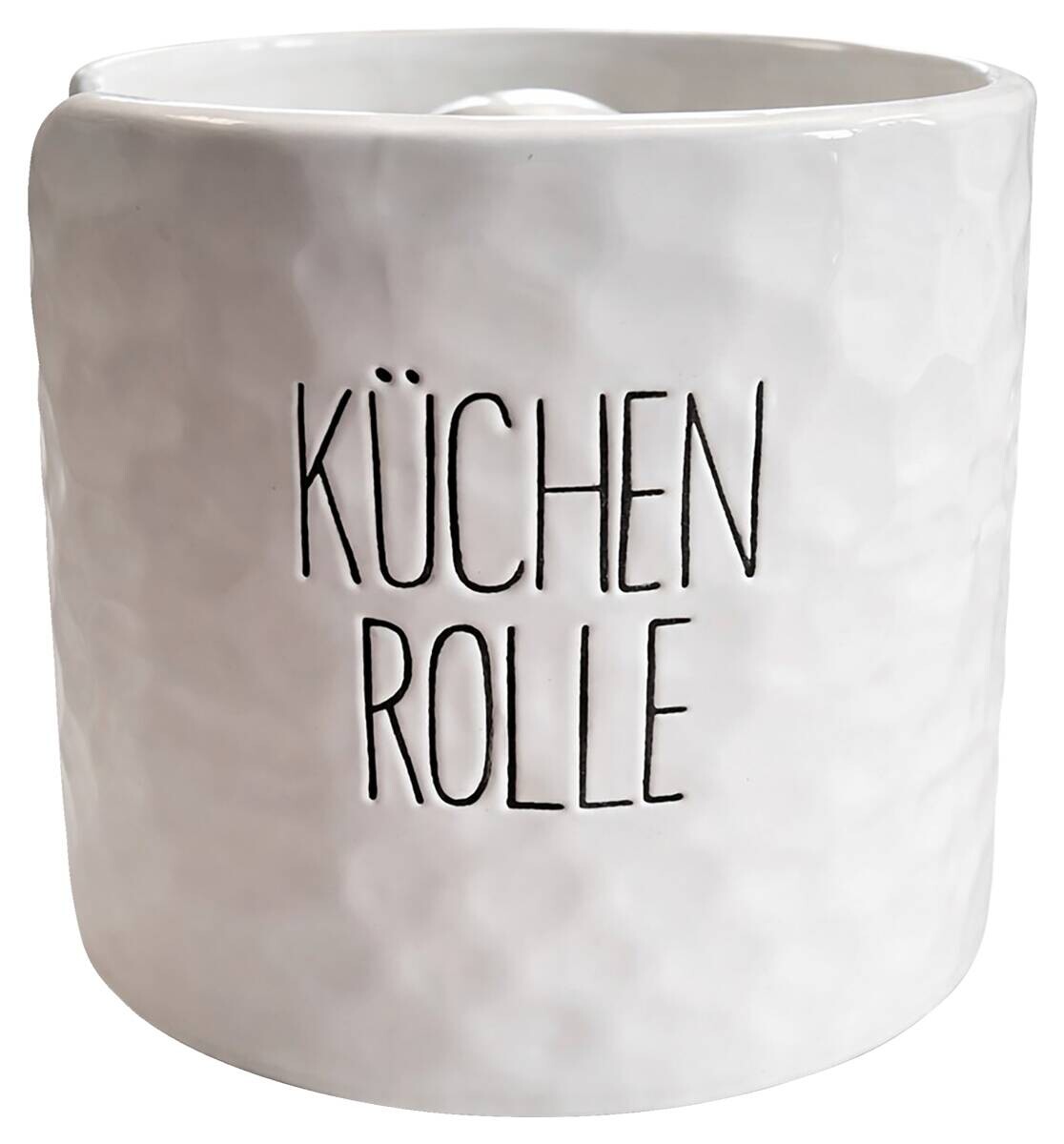 Küchenrollenhalter weiß Porzellan B/H/L: ca. 14,5x12,5x14,5 cm