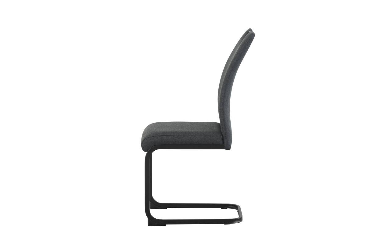 Schwingstuhl HANNA, 2er Set anthrazit Webstoff B/H/T: ca. 43x98x59 cm