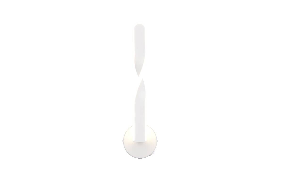Reality LED Wandleuchte Ginko weiß Metall B/H: ca. 12x45,5 cm 1 Brennstellen