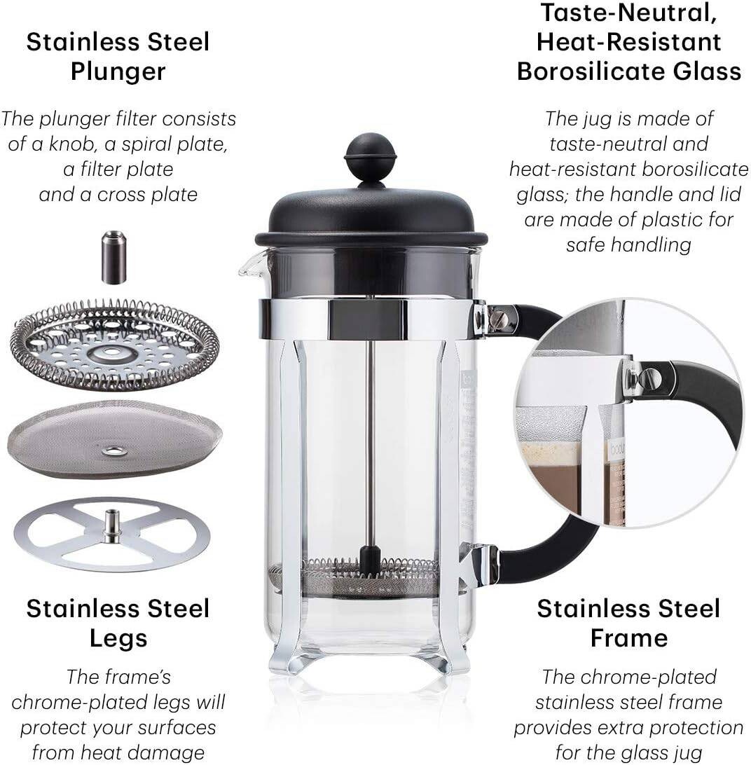 Bodum Kaffeebereiter 1918-01B transparent Glas