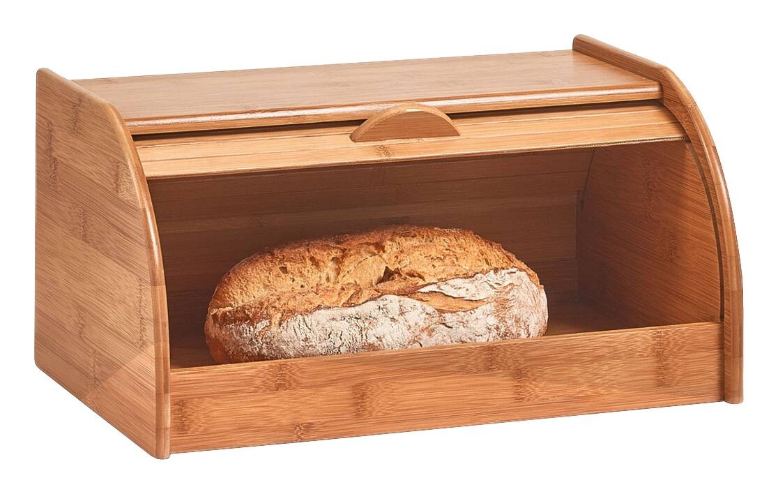 Zeller Rollbrotkasten natur Bambus B/H/L: ca. 26x20x40 cm