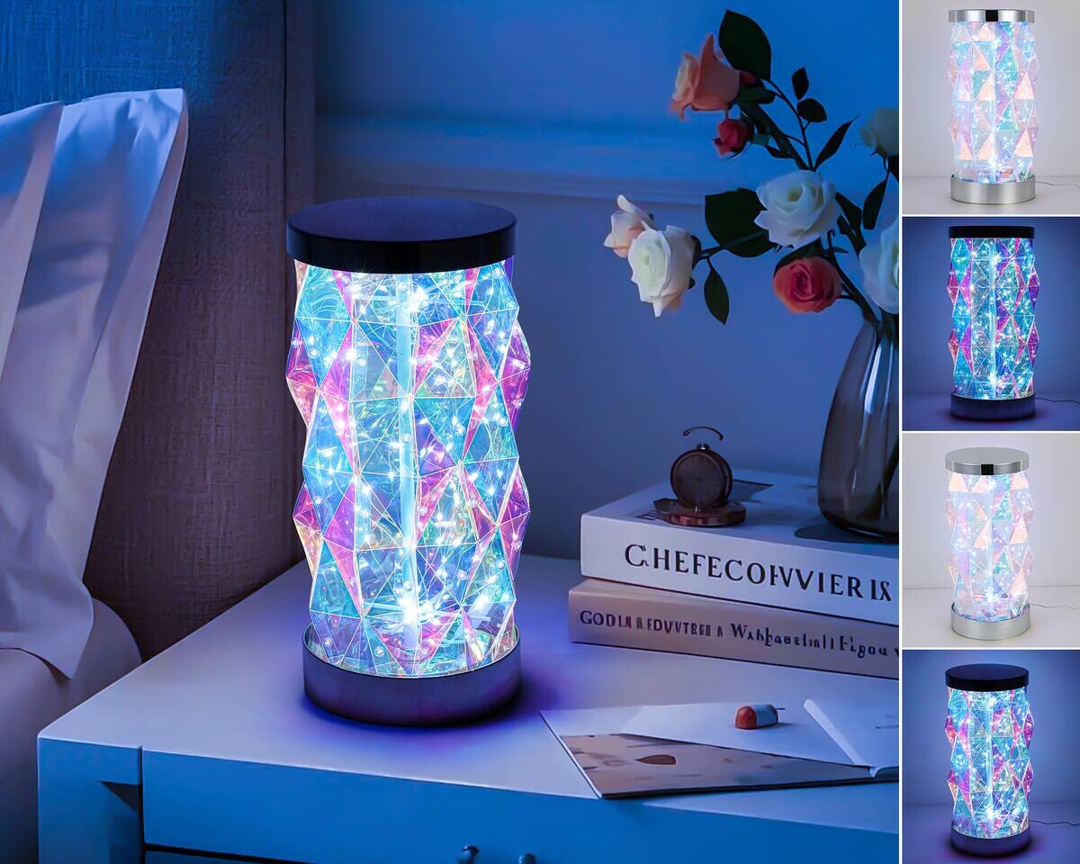 Nolo LED-Tischleuchte Shine transparent pearl B/H/T: ca. 37x16x16 cm