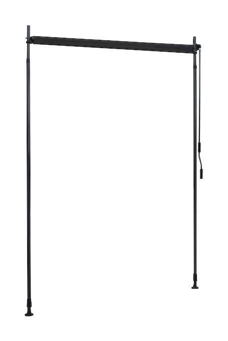 vidaXL Senkrechtmarkise anthrazit 100% Polyester Stahl Aluminium B/H: ca. 150x270 cm
