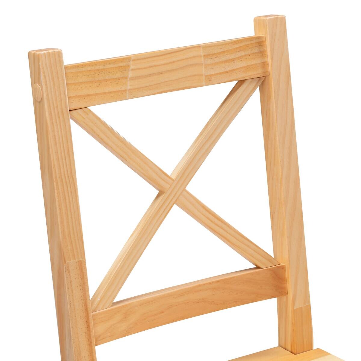 Stuhl Harry natur Holz B/H/T: ca. 47x86x41 cm