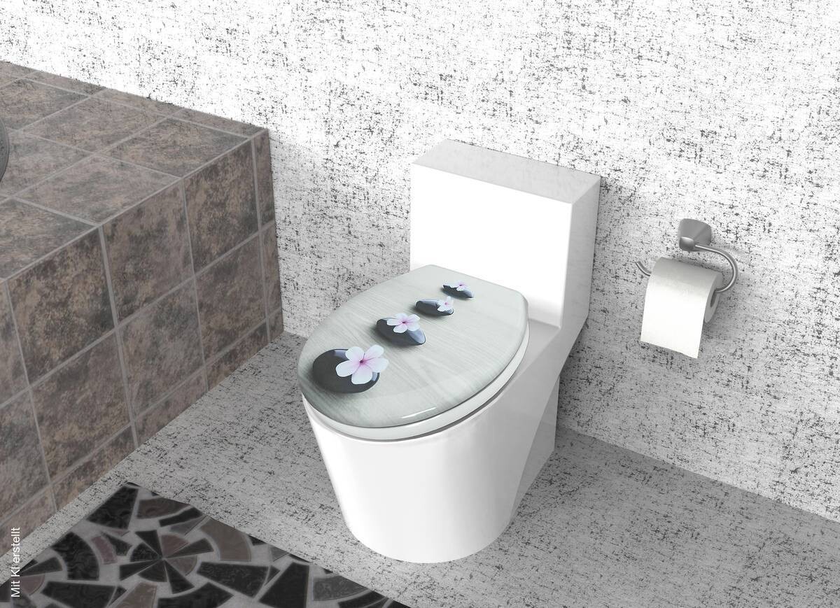 POCOline WC-Sitz Zen Flower Duroplast