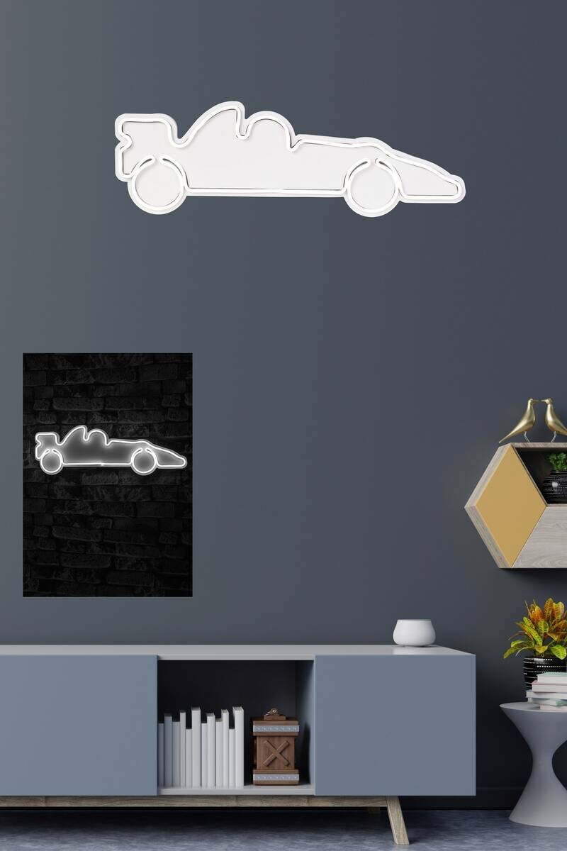 Opviq LED-Wandleuchte weiß PVC B/H/T/L: ca. 61x20x3x61 cm