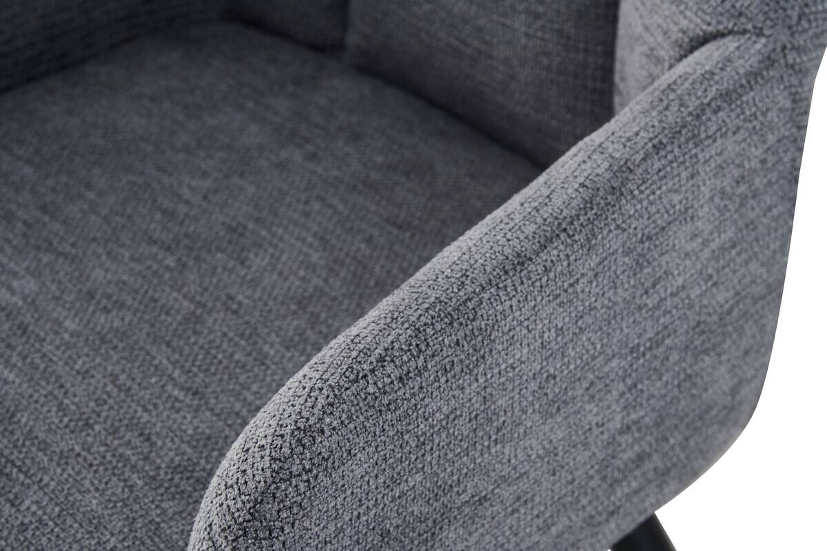 Stuhl BELLA, 2er Set anthrazit Stoff B/H/T: ca. 55x82x62 cm