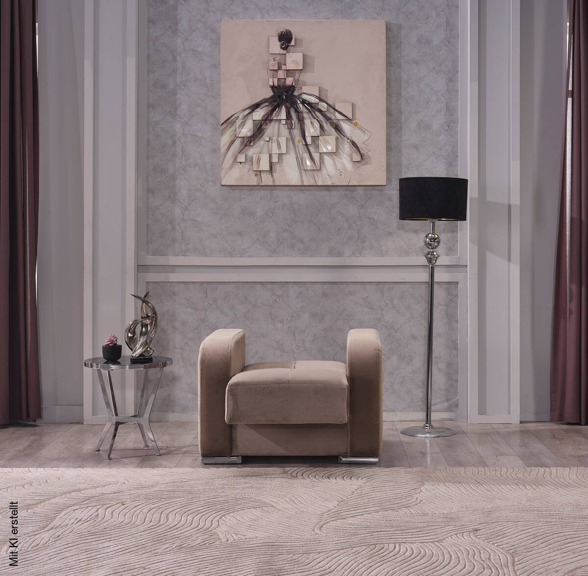 Sofa 3-2-1 Orlando graubraun