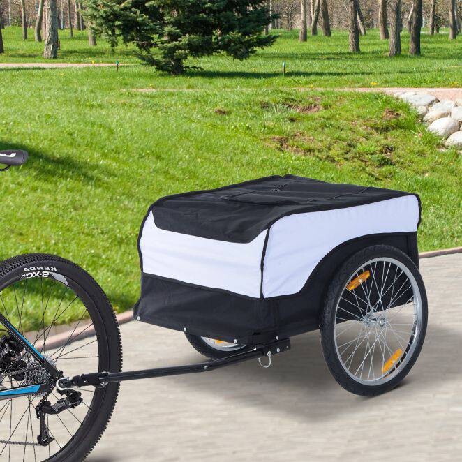 HOMCOM Transportanhänger fürs Fahrrad
