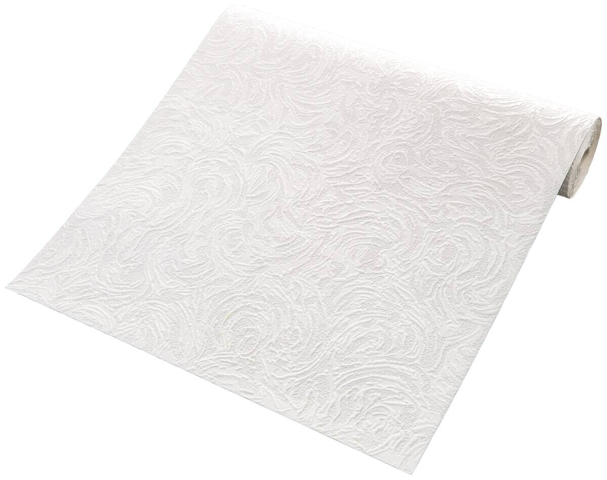 UGEPA Vinyltapete Struktur weiß B/L: ca. 53x1005 cm