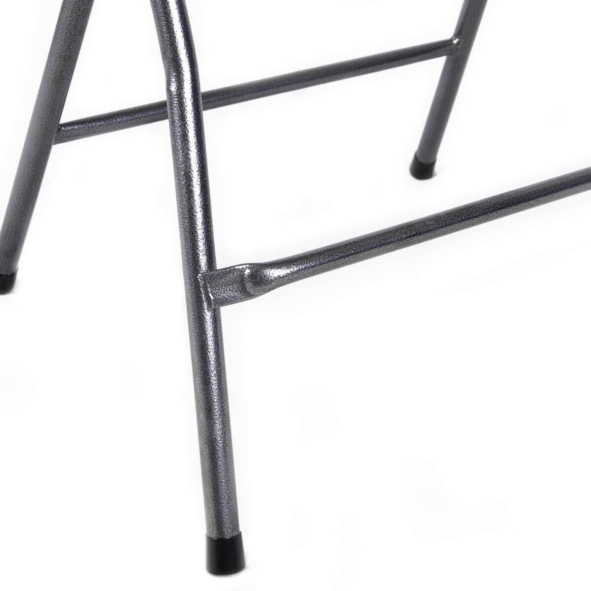 VCM Stehtisch weiß Metall H/D: ca. 110x80 cm