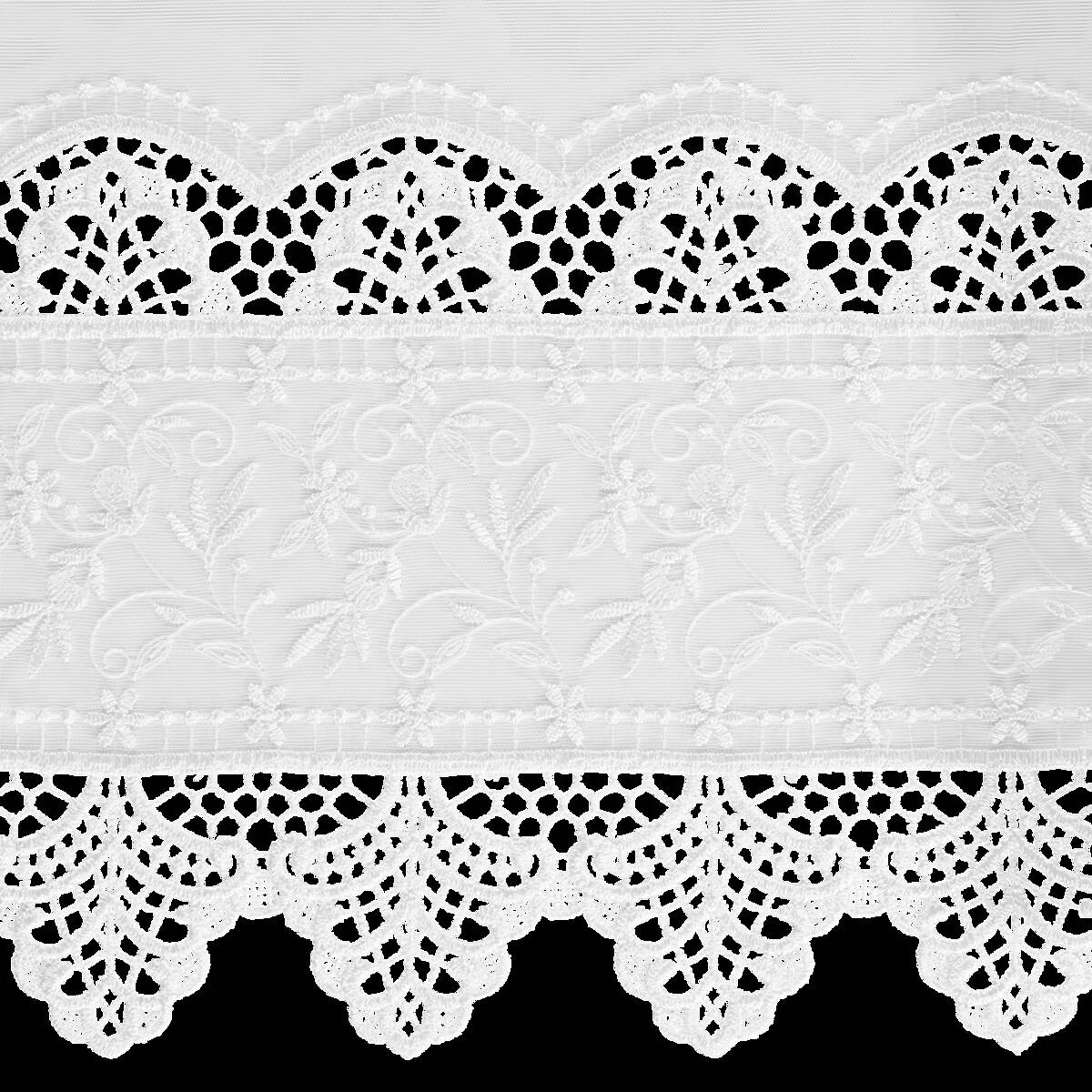 Store-Meterware Adin weiß 100% Polyester H: ca. 280 cm