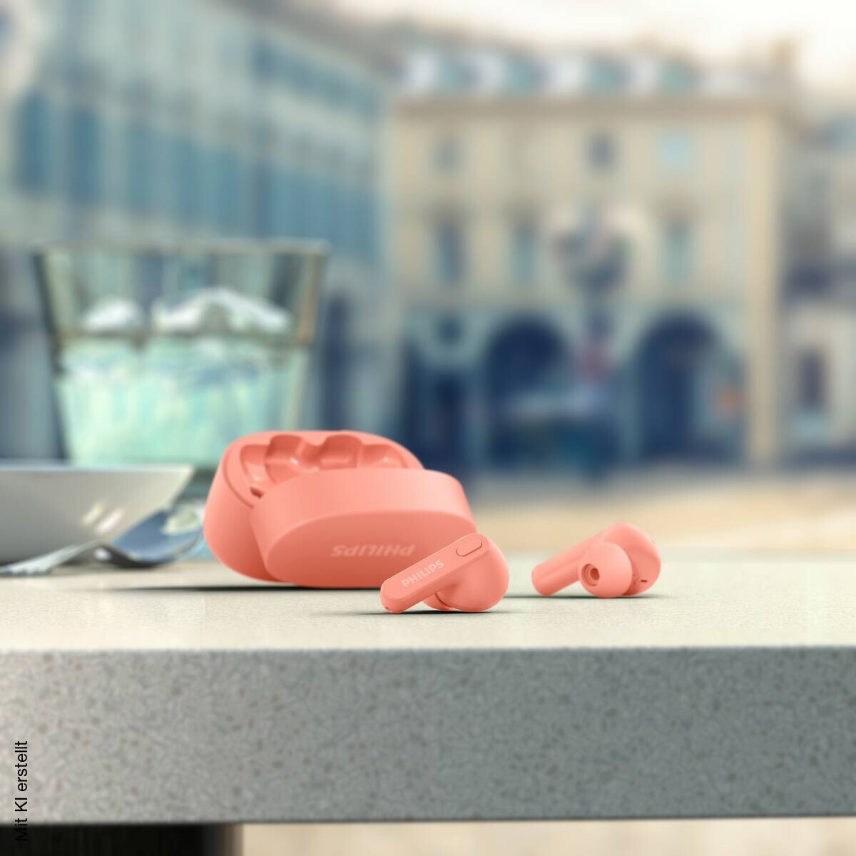 Philips Kopfhörer mit MikrofonTrueWireless rosa B/H/L: ca. 4x15,2x9,6 cm