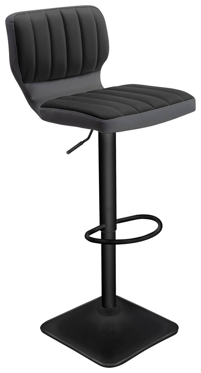 Barhocker FM-175 anthrazit Kunstleder B/H/T: ca. 41x88x48 cm