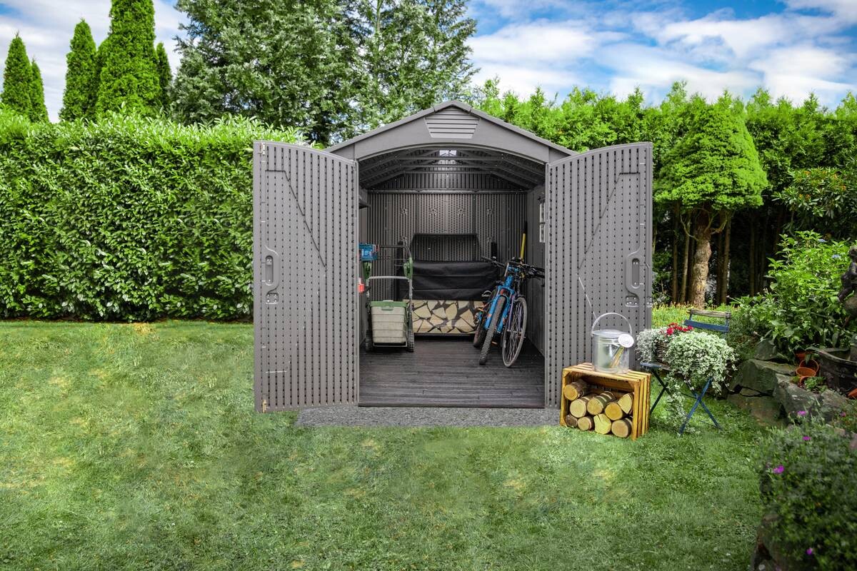 Lifetime Gartenhaus Terra grau B/H/L: ca. 213x228x356 cm