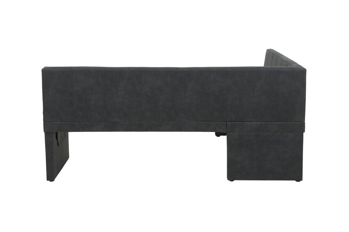 Eckbank Melanie anthrazit Vintage Optik B/H/T: ca. 140x90x200 cm