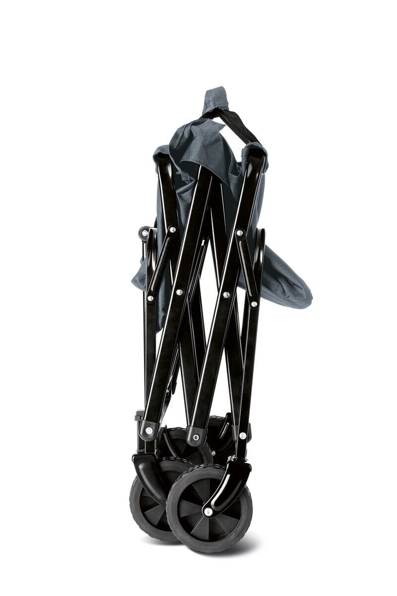 EasyMaxx Bollerwagen grau Metall B/H/L: ca. 14x51,5x64,5 cm