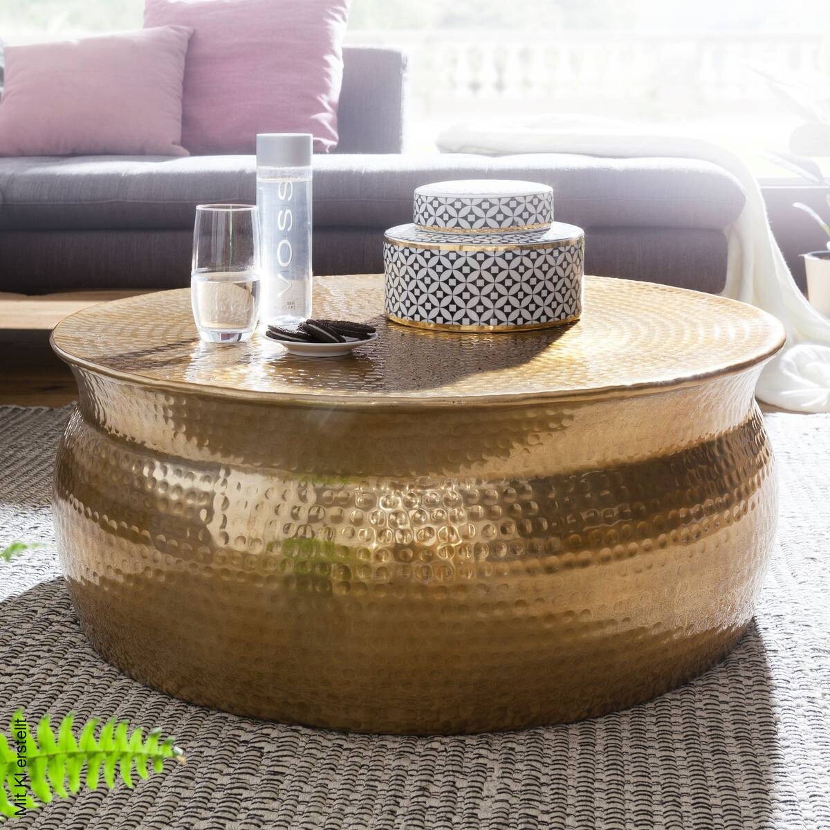 Couchtisch gold B/H/T: ca. 0x31x0 cm