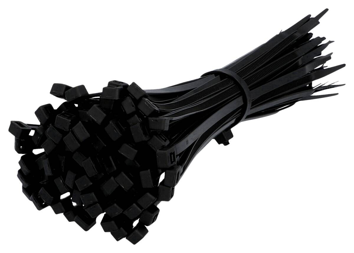 Kabelbinder schwarz 100 tlg.